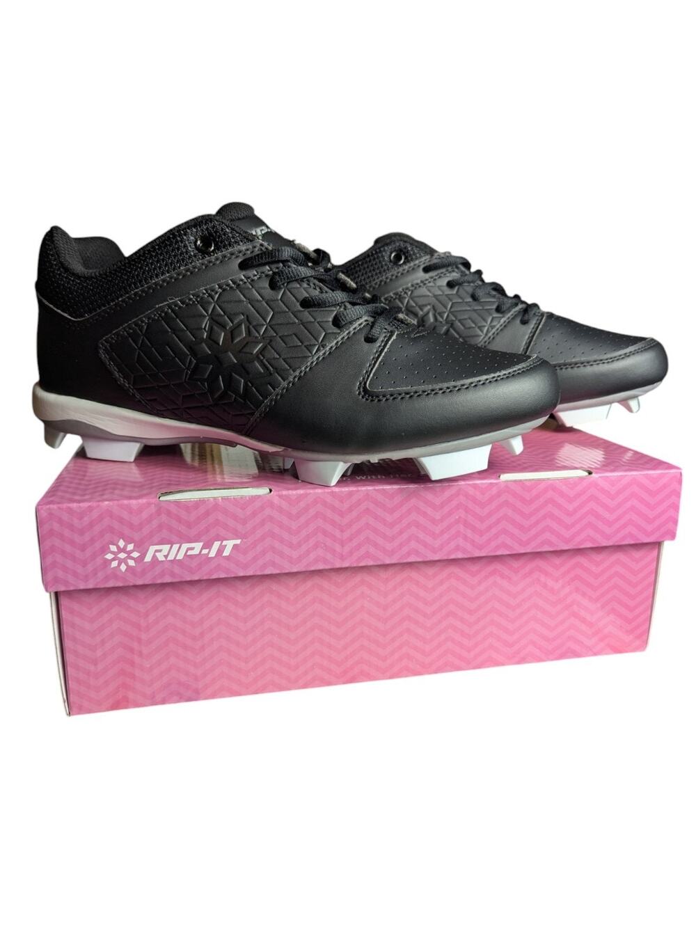 Ringor Rip-It Diamond Black Softball Cleats Women's Size 9.5 RIPDIC-BB-095 New